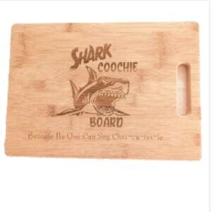 NEW Hand Crafted “Shark Coochie” Charcuterie  Bamboo Serving Board